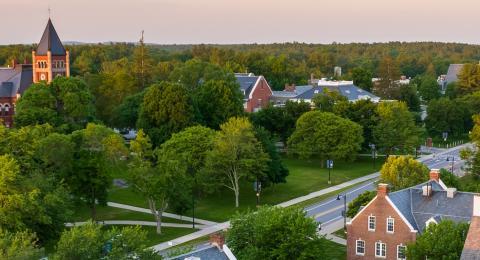 Aerial photo of UNH campus